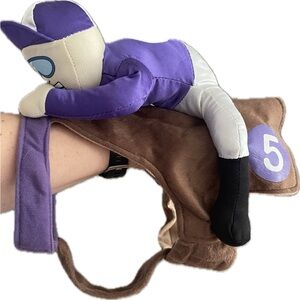 Canine Jockey Rider Halloween Costume